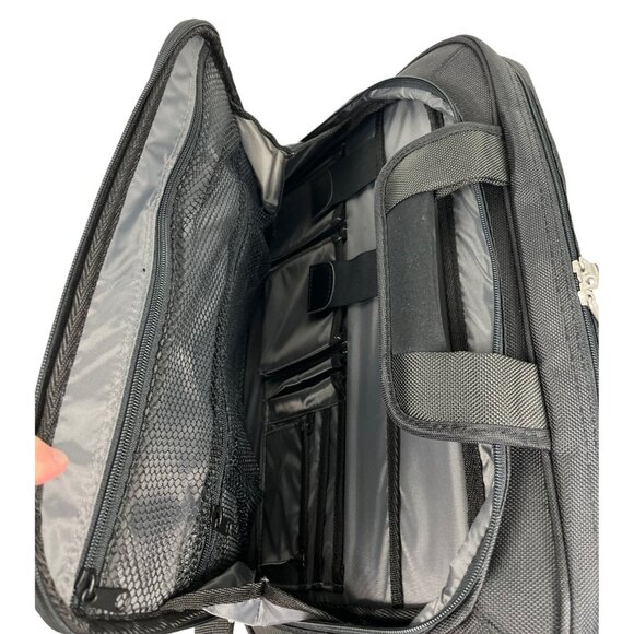 DELL Laptop Computer Carrying Case Black Silver Color Hardware W/ Shoulder Strap - Picture 6 of 9